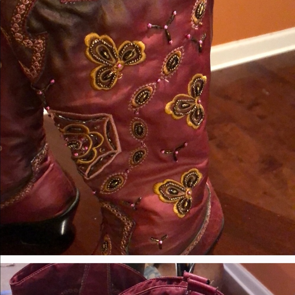 Burgundy Boots